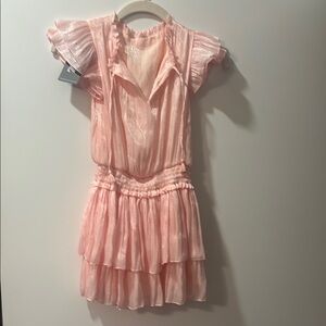 Flowers by Zoe Pink Flutter Sleeve Sundress